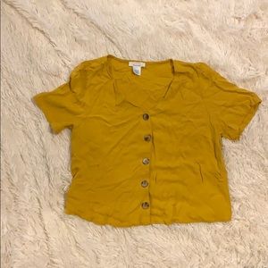 Button up crop top